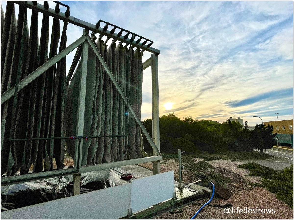 Evaluation of Wind-Aided Intensified eVaporation (WAIV) system. <a href="/lifedesirows/">Life Desirows</a> Supported by <a href="/LIFEprogramme/">LIFE Programme</a> Coordinated by <a href="/Regenera_energy/">REGENERA Energy</a> with the partners <a href="/Hidrotec_tda/">Hidrotec Tratamiento de Aguas, S.L.</a> @Hidrogea <a href="/CR_ArcoSur/">Comunidad de Regantes Arco Sur Mar Menor</a> <a href="/UPCToficial/">Universidad Politécnica de Cartagena | UPCT</a> #RenewableEnergy #water #EnergyEfficiency