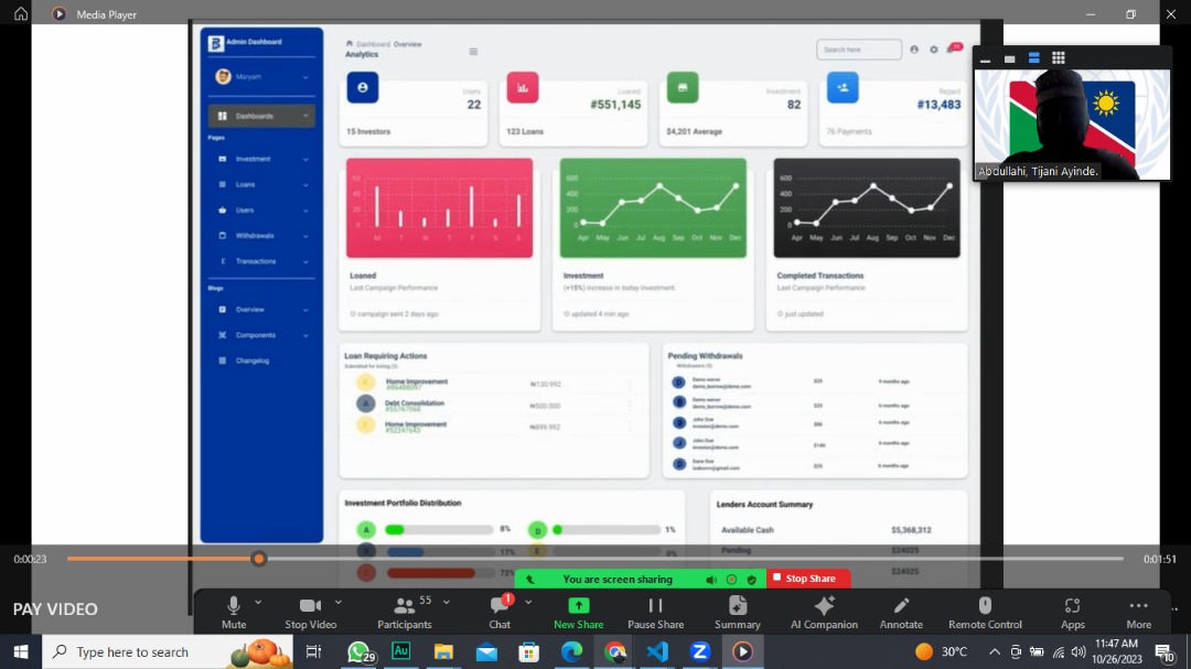 AhmadTijani001's tweet image. I&apos;m delighted to share with you, one of our activities for today @TIIDELab.
I represented my team #GeekForce in delivering our 6th sprint presentation where we show our project, #PadiPay and give detailed progress report.