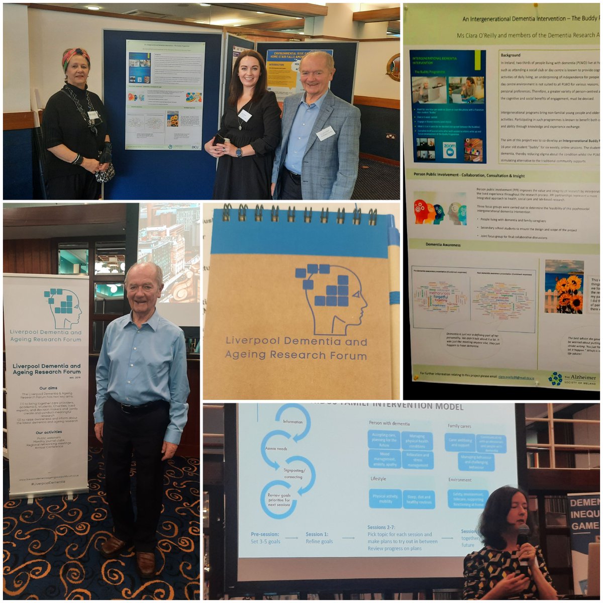 Thanks @ClarissaGiebel, we're home safe & sound from a stimulating & insightful #LiverpoolDementia and Ageing Conference! Delighted to be involved both from the perspective of the Dementia Research Advisory Team's (#PPI) work & my own Masters research. Fab range of contributors!