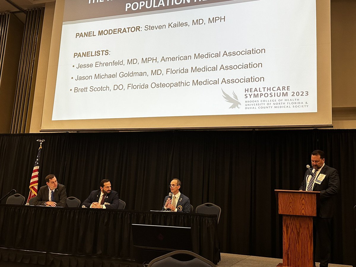 It was an honor to join @DoctorJesseMD and @DrScotchENT at the @unfbrookshealth and @dcmaonline’s #FutureofHealthcareConference today and share our different perspectives on where the field of medicine is headed.