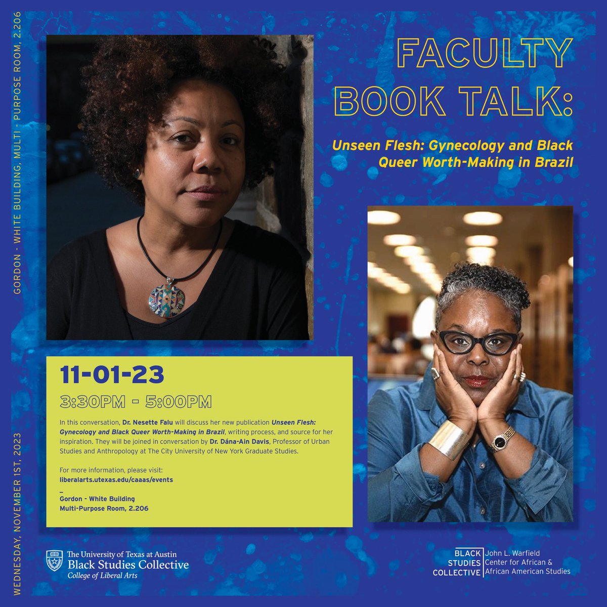 John L. Warfield Center (@warfield_ut) on Twitter photo Looking forward to hosting this upcoming faculty book talk feat. <a href="/Nfalu/">Nessette Falu</a>. We hope to see you there! Looking forward to hosting this upcoming faculty book talk feat. <a href="/Nfalu/">Nessette Falu</a>. We hope to see you there!