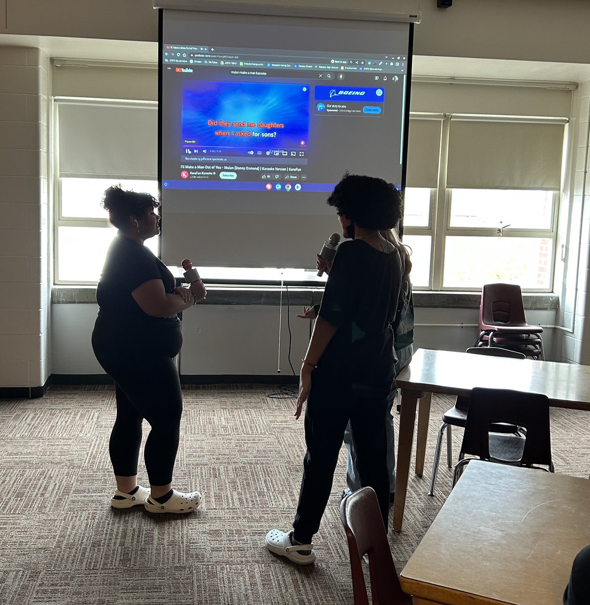 Club day is my favorite day! These scholars rocked out to Disney songs during Karaoke club yesterday:) We can’t wait till our next meeting! <a href="/Seneca_High/">Seneca High School</a> #senecasoars