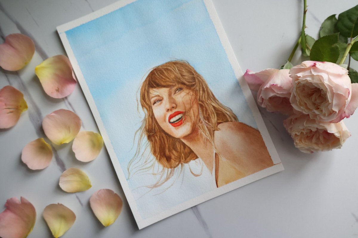 Just in time for #1989TaylorsVersion tonight! I just finished my watercolor painting! I almost threw it out and I definitely cried but here we are! <a href="/taylornation13/">Taylor Nation</a> <a href="/taylorswift13/">Taylor Swift</a> Can’t wait til tonight!
