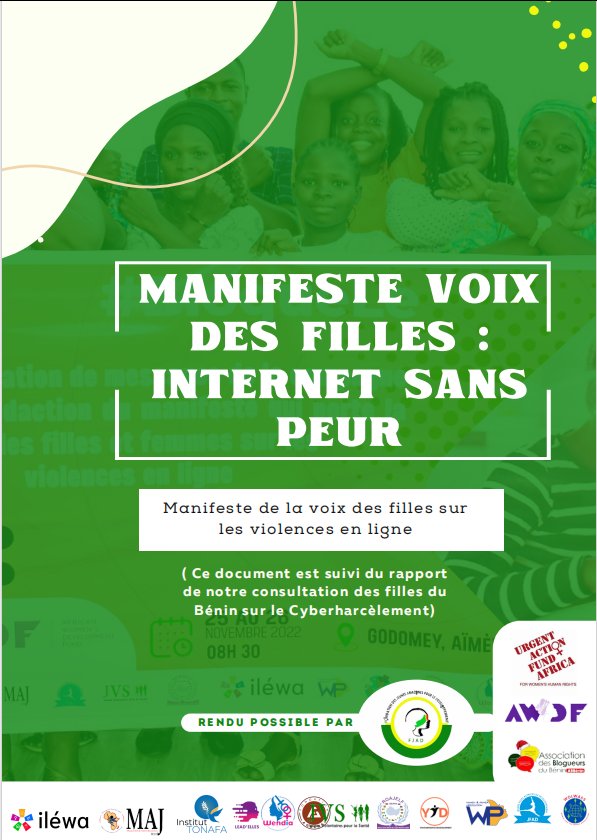 WOLWASS's tweet photo. #Internetsanspeur

Rejoignez-nous en signant le manifeste de la Voix des Filles contre les violences en ligne 

Signez le manifeste ici ➡️ 

https://t.co/Xb18AzsBDP

 @FjadLe
@ab_benin
@LeadElles
@YouthInitiativ6

#InternetSansPeur #VoixDesFilles #StopViolencesEnLigne https://t.co/Plo99QFF5V