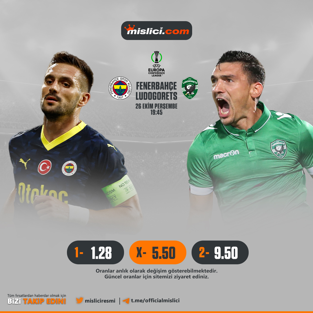 misliciresmi's tweet photo. 🔔Günün Maçı🔔
‼️#avrupakonferansligi maçları #mislici de. #fenerbahce #lodogorets ile karşılaşıyor‼️
🍀İZLE OYNA KAZAN🍀
📺Canlı maç izlerken bahis in keyfi #mislici.com da   
➡️Günlük 5 adet çekim
➡️15 dk da çekim garantisi
➡️Her 5 yatırımınıza 1 Yatırım da mislici den Hediye https://t.co/IpZCyUzdCJ