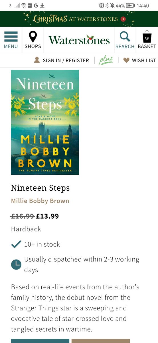 HQstories's tweet photo. Fabulous to see #Herc by @thatphoenicia and #NineteenSteps by Millie Bobby Brown on the @Waterstones Best Books of 2023 Fiction list!
Find out more: https://t.co/JoT7ppJ8vR https://t.co/vwHpoZuToA