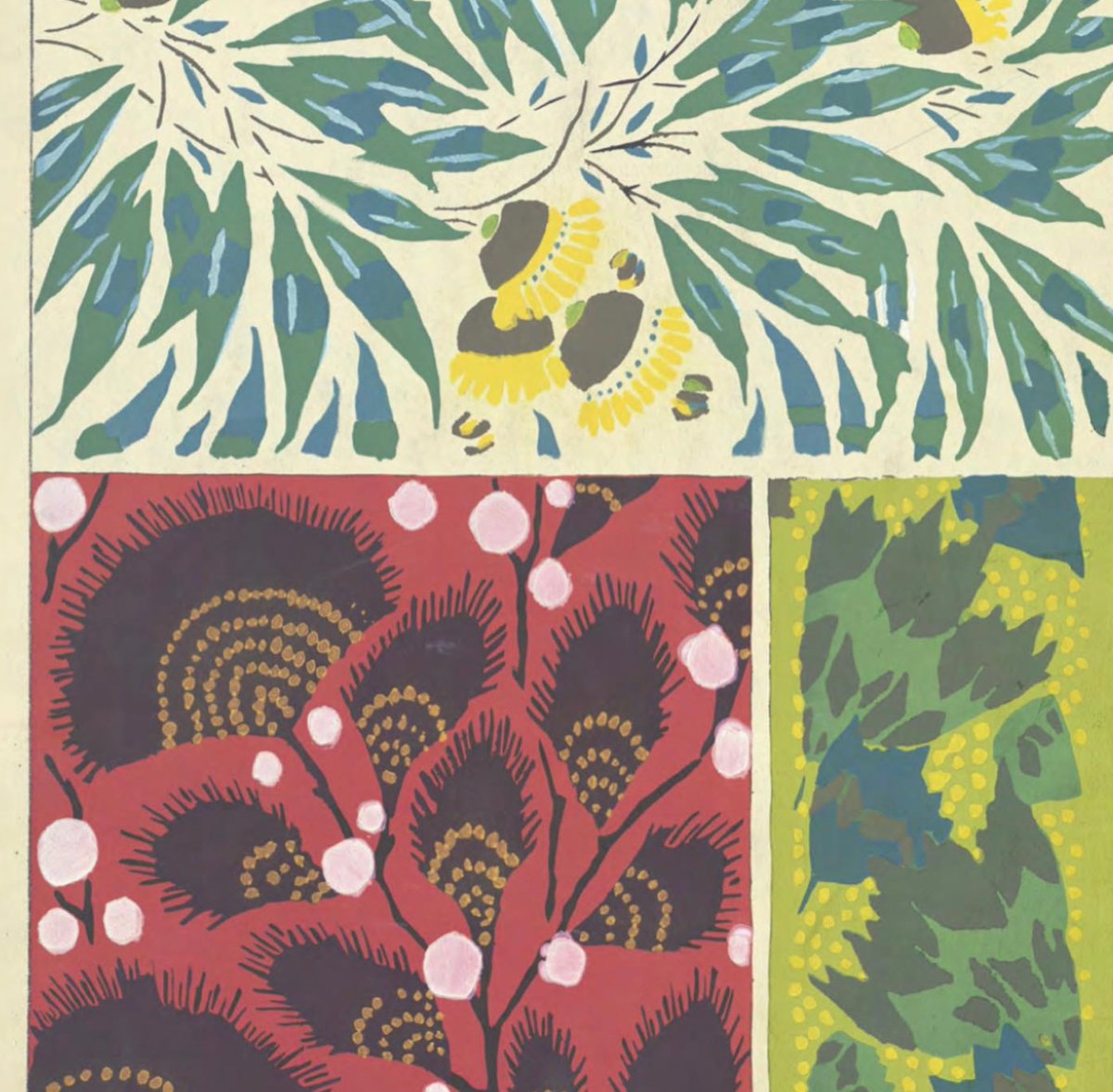 Our definition of #CollectibleDesign definitely includes books, and yours can too: <a href="/PottertonBooks/">Potterton Books</a>, our first-ever book dealer, exhibits at #TheSalonNY Nov. 9-13 <a href="/ParkAveArmory/">Park Avenue Armory</a>. 
📚💐 
“Suggestions: 60 Motifs en Coleurs” by E. A. Seguy, published in Paris, 1932