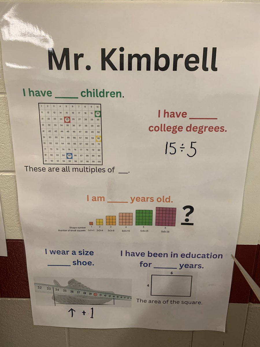 MandyStewartEDU's tweet photo. We had fun learning all about Dr. Bleisath, Mrs. Moody, and Mr. Kimbrell today.  @Matt_Kimbrell68 @ginnybaldwin  @R_M_Moore_Elem https://t.co/UMiBt3JskT