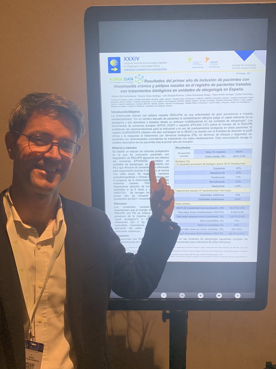 ✅AlergoDATA publica los primeros datos en  #Asma grave con #RinosinusitisCronica y #Poliposis en tratamiento con terapia biológica. Puedes pasar a ver los datos que firma <a href="/ACuvillo/">Alfonso del Cuvillo</a> y colaboradores #seaic2023 <a href="/SEAIC_Alergia/">SEAIC</a> <a href="/CAJMIR_SEAIC/">CAJMIR</a>