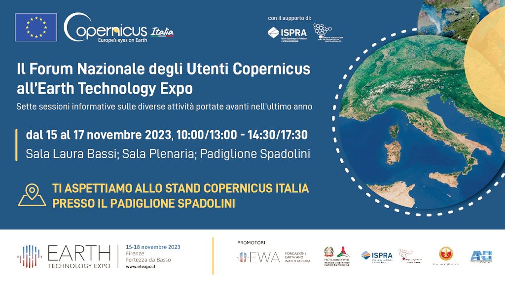 ❓️sei docente di scuola superiore🏩?Sei interessato a confrontarti su come esprimere fabbisogni formativi ed innovare la didattica in materia di Osservazione della Terra🌏🌐🛰?Ti aspettiamo all'evento organizzato da User Forum Nazionale e Coord. Copernicus Academy il 1️⃣7️⃣ nov