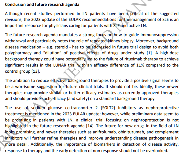 NDTsocial's tweet photo. EULAR 2023 recommendations for SLE treatment: synopsis for the management of lupus nephritis – 
the ERA - Immunonephrology Working Group perspective

🆓https://t.co/6cNY9BJqxG https://t.co/eBuB7KZsjM