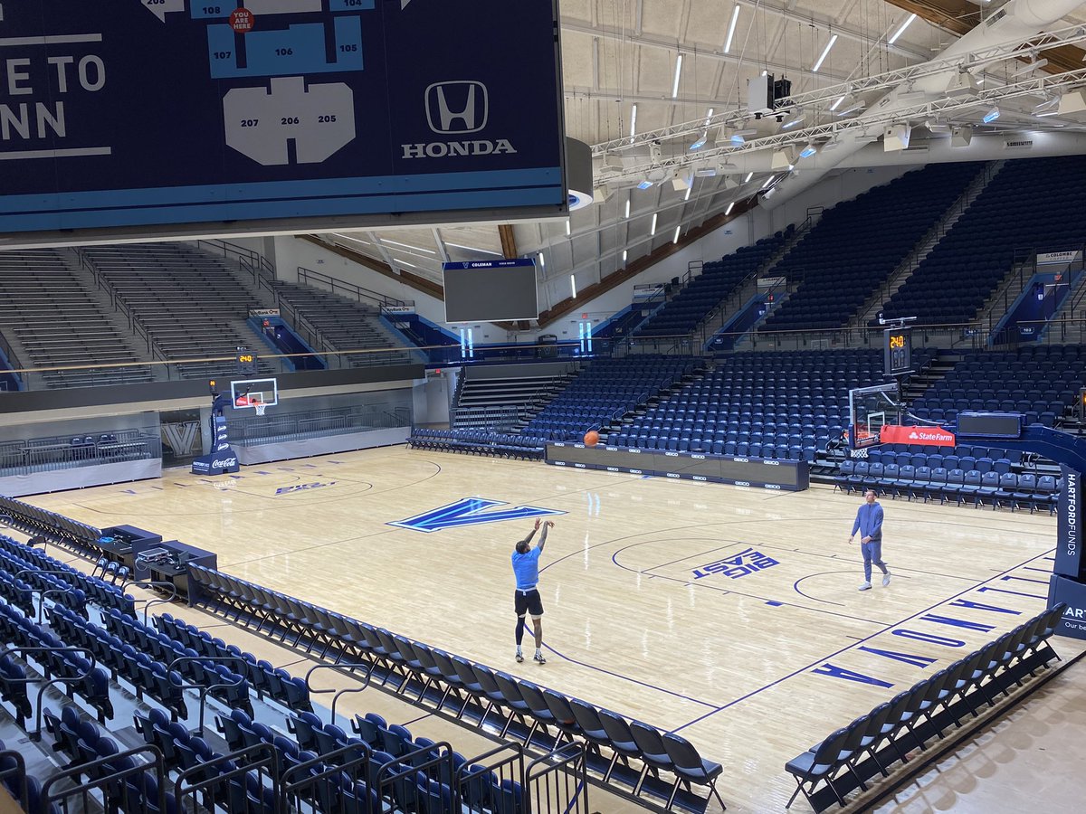 Over an hour after Villanova practice has concluded, Justin Moore is still working. The fifth-year senior told me what drives him is getting to play in a Final Four &amp; capping his legacy. Tyler Burton said Moore sets a standard every day that leads everybody else. Special talent.