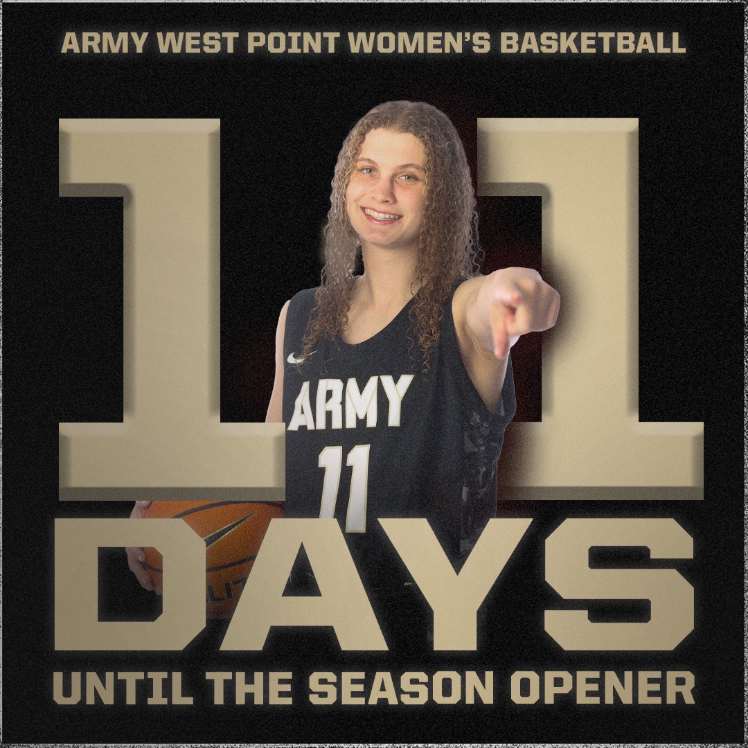 We tip off our season in 11 days, we better see everyone there❗️🫣

#GoArmy | #NoExcuses