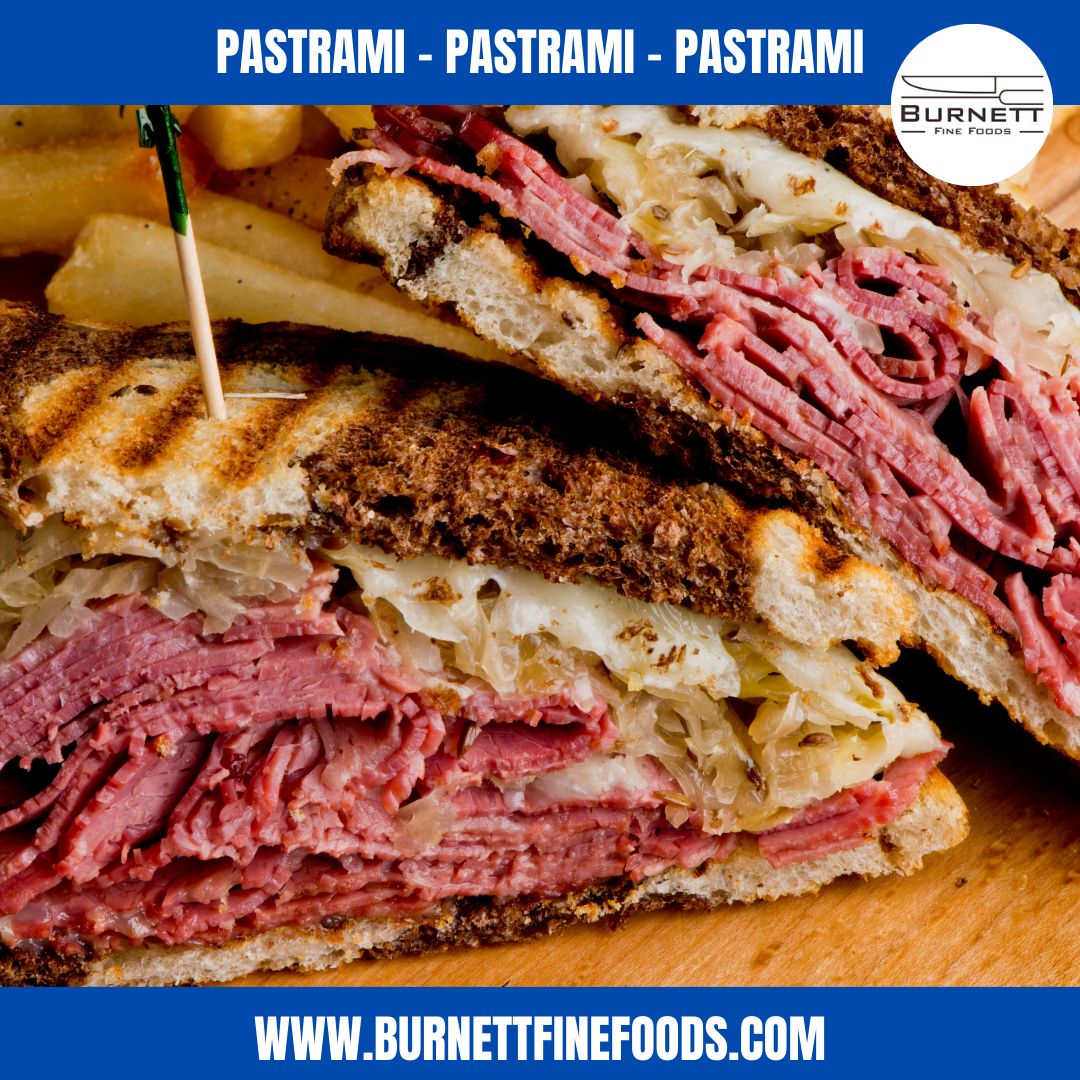 BurnettFineFood's tweet photo. Reimagine Reubens: Craft the ultimate pastrami Reuben sandwich, a symphony of flavors and textures. 🍔 Top your gourmet burgers with pastrami for an unforgettable twist. 🍔
🥗 Create sensational salads using our famous pastrami to your salads. https://t.co/911iaV2JY6