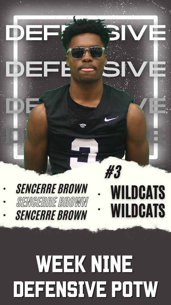 Week 9 Defensive Player of the Week with 3 picks