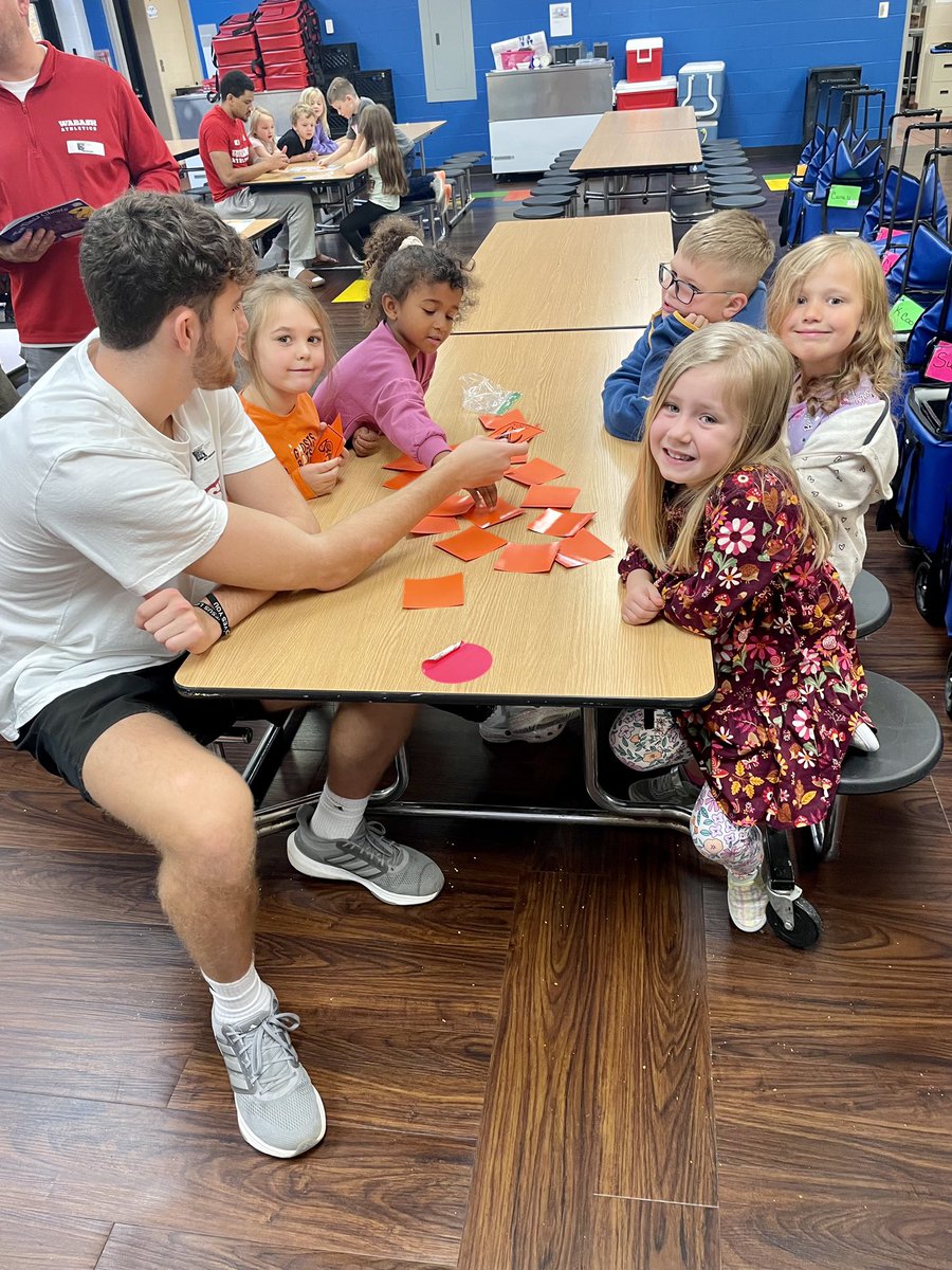 WabashBBall's tweet photo. Had a great morning at Hose Elementary, we read a book and played some games.

#Unrivaled |#BooksBasketballandBeyond 📚🏀 https://t.co/PmIiBCYzp3