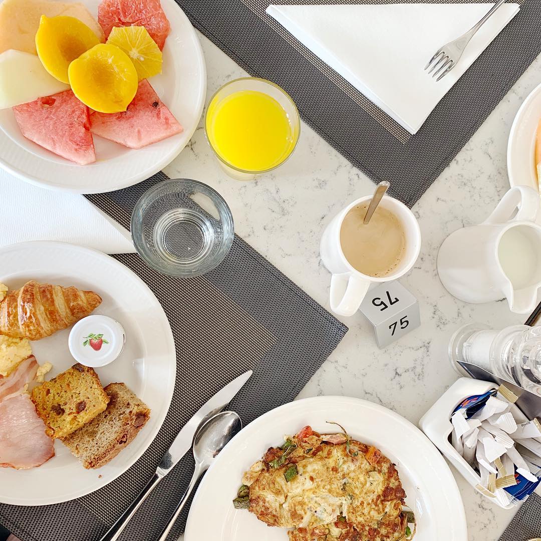 "Breakfast is a peaceful moment for me, so I never have the radio on, no music, no noise around. The only noise you have is your thoughts."
