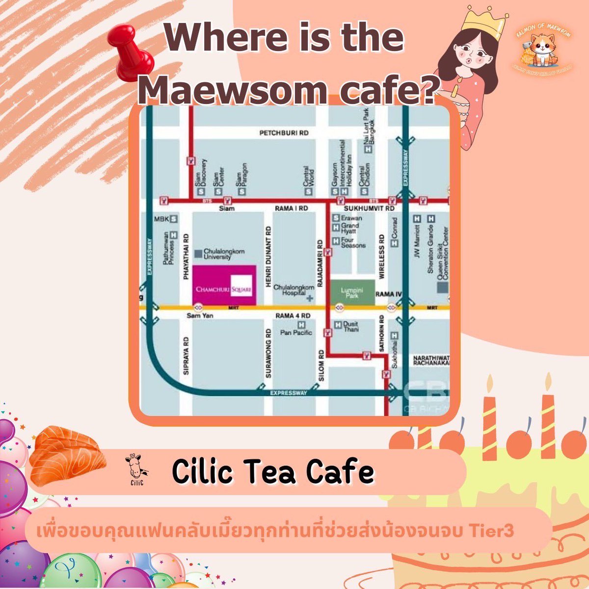 Palmmy_ThaiFan's tweet photo. Palmmy Birthday Project 🐈🤍🎂

Cafe &amp; Mini Gallery
🗓️ 27-29 Oct 2023
⏰ 10:00 - 19:30 ( วันศุกร์ )
      10:00 - 18:00 ( วันเสาร์ วันอาทิตย์ )
📍 Cilic Tea Cafe

#PalmmyBNK48 #PalmmyPunyisa
#Punyisa20year https://t.co/b7bnIGzboq