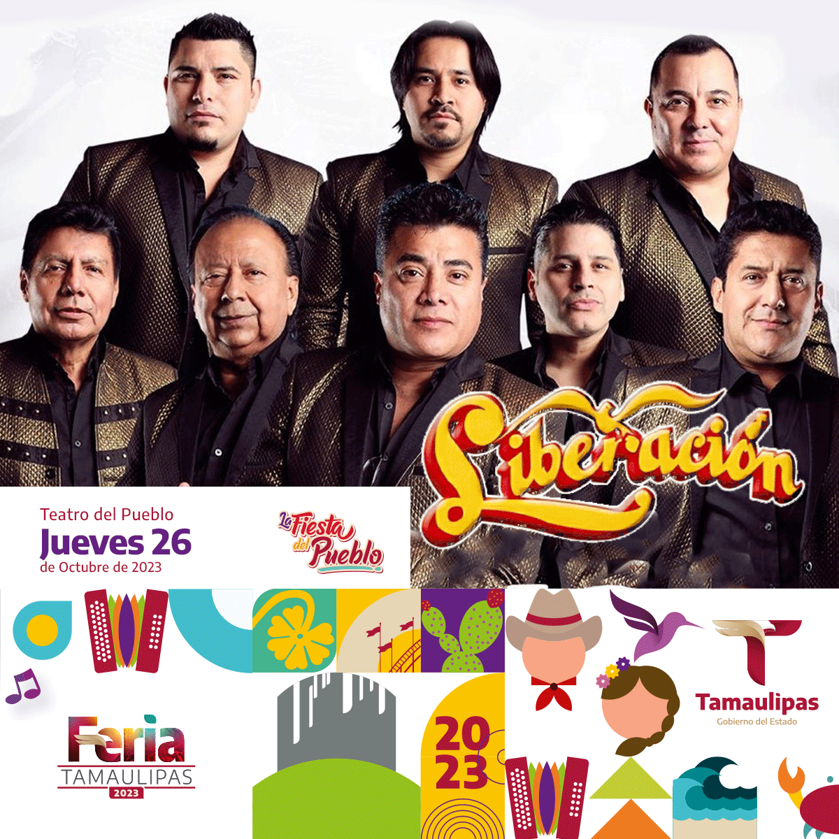 ¡Ven a bailar a ritmo de #Liberación!
Te esperamos hoy jueves 26 de octubre a disfrutar de una noche llena de alegria en la #FeriaTamaulipas2023.
#LaFiestaDelPueblo