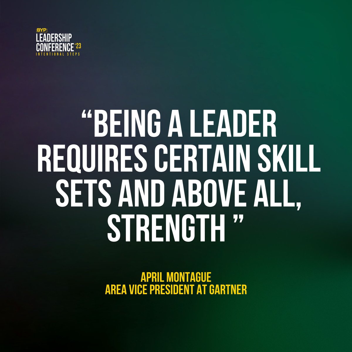 BYPNetworkApp's tweet image. Truth 👇🏾👇🏾

“Being a leader requires certain skill sets and above all, strength ” 

April Montague (Area Vice President at @Gartner_inc ) 

🦁 ⚒️ 

#bypconference #bypnetwork #blackhistorymonth