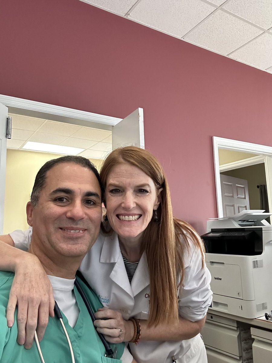 Dr. Pete & Dr. Christi Ghaleb doing what they’ve loved for 25 years… working side by side! #StrongerTogether 💪❤️
