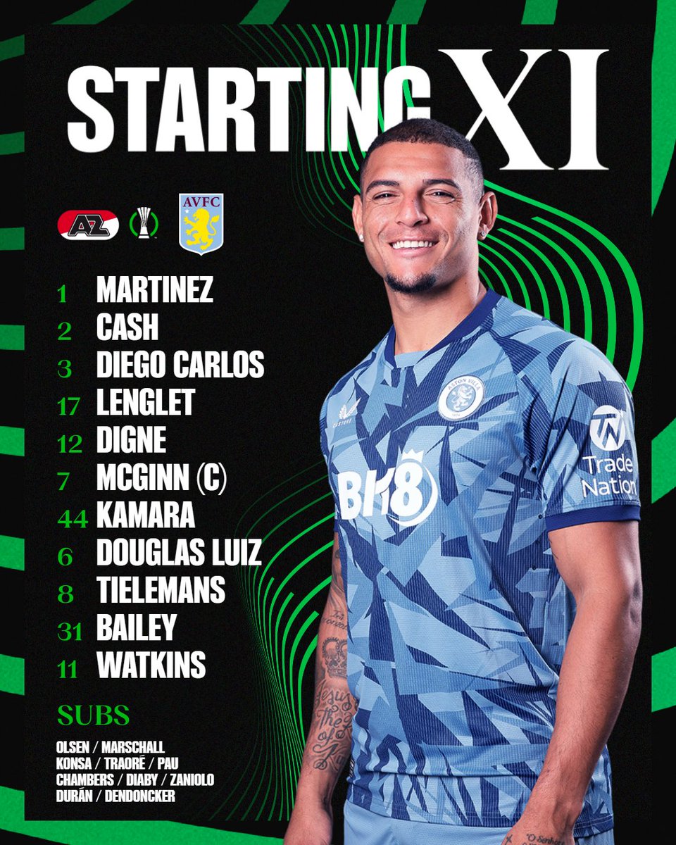 Your Aston Villa team tonight! 👊 #UECL