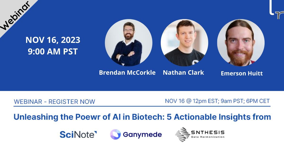 Explore the real-world applications and case studies showcasing the transformative impact of AI on biotech research. Find out more at this November 16th webinar. Register here for free: 

buff.ly/3SoZ3TZ @scinoteELN
