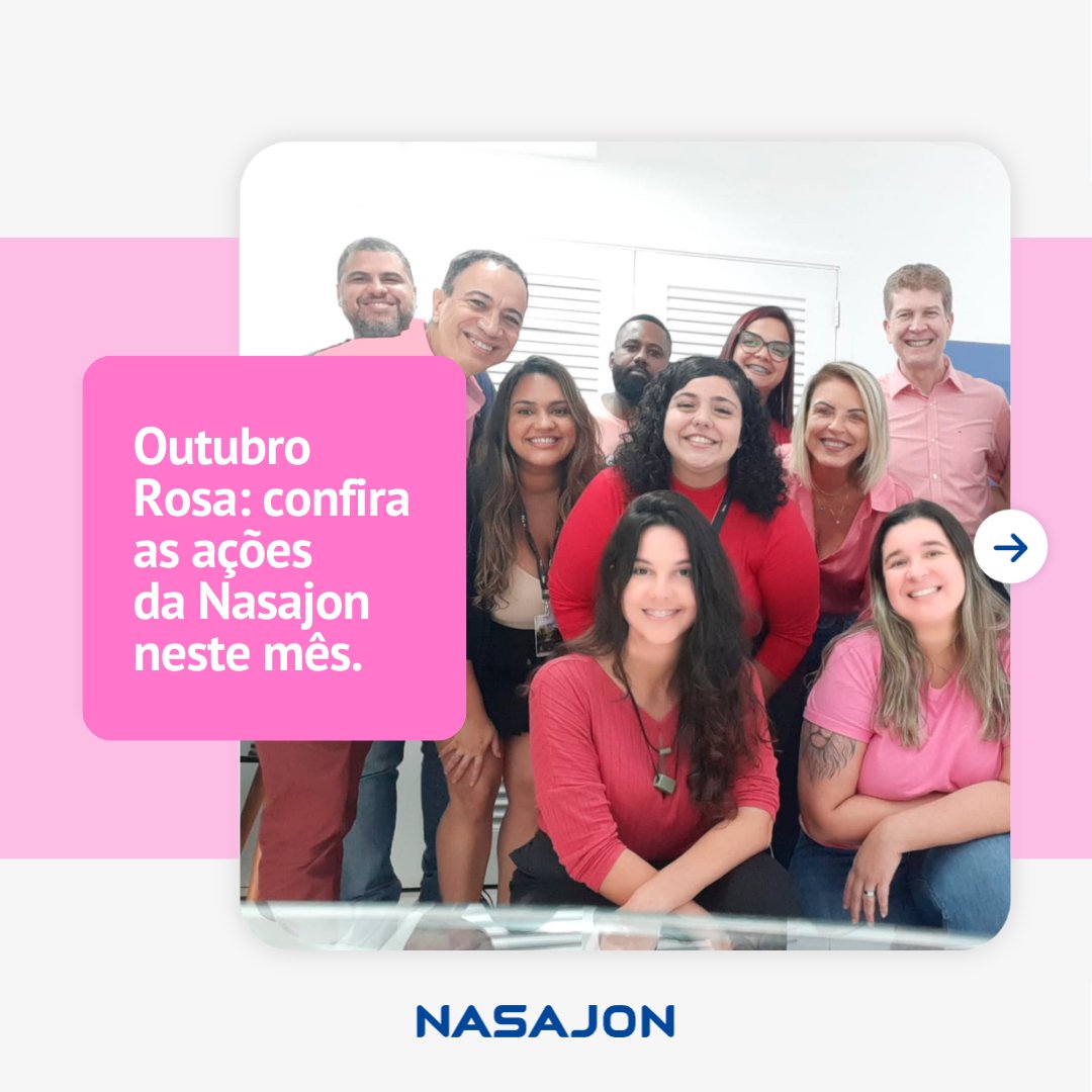 nasajon's tweet photo. 🎀 Na Nasajon, o Outubro Rosa é o momento de unirmos forças, apoiarmos pacientes e trabalharmos juntos contra o câncer de mama. Por isso, realizamos diversas ações de conscientização.

Juntos somos mais fortes contra o câncer de mama! https://t.co/xocVeJCtBe