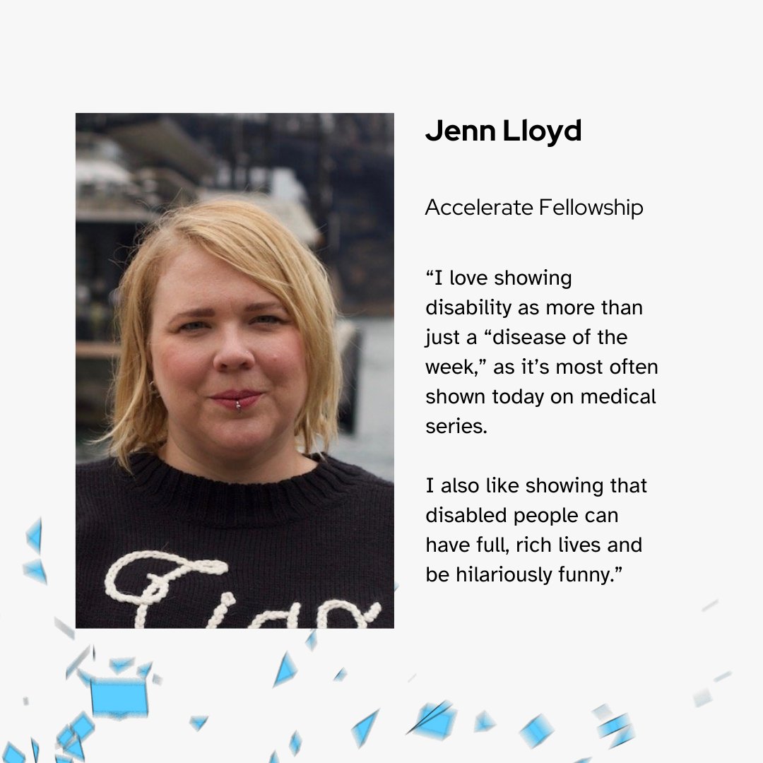 inevitablefdn's tweet image. Please join us in welcoming our 2023 Accelerate Fellows! 🎥📺🖊️

The Accelerate Fellowship provides mid-level disabled screenwriters with $40,000 in funding, bespoke mentorship, industry connections, &amp;amp; the community they need to become industry-leading creators.