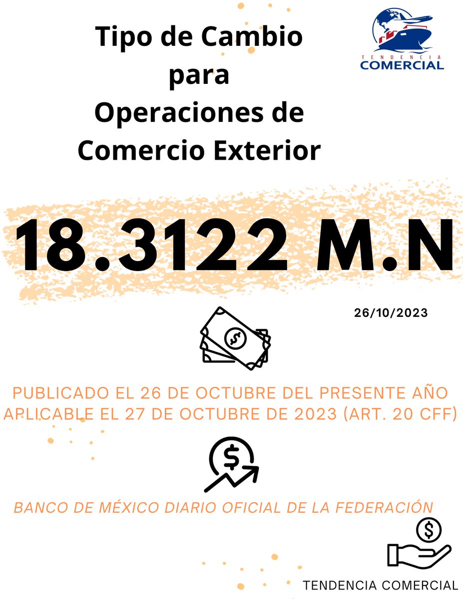 #TipodeCambio #Dolar #BancodeMéxico #Octubre #TendenciaComercial