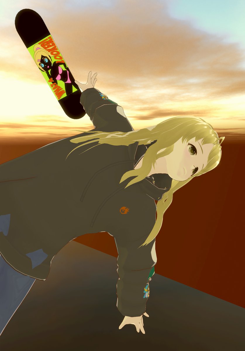 twiclut's tweet image. Badass! 色違いバージョン。
#HOVERBOARD で、
跳んでるとこカッコよく
撮りたかったのですが、
むむむ、、、
またチャレンジすればいいさ!
#clusterベータ #ClusterScript #ワールドクラフト