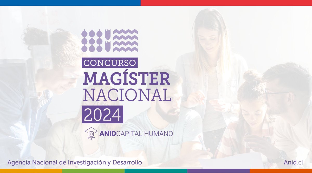 Anunciamos la apertura del Concurso #MagísterNacional2024, que apoya financieramente estudios en programas de magíster acreditados y en diversas áreas del conocimiento. Revisa las bases e inscríbete en el taller informativo en anid.cl/concursos/beca…