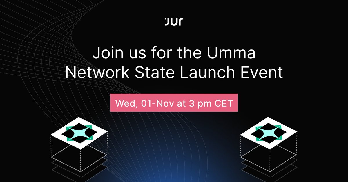 Join us next week for an engaging conversation with Mark Zubov, the innovative mind behind <a href="/UmmaFinance/">Umma finance</a>.

🔗crowdcast.io/c/ummafinance-…

Gain insights into their revolutionary interest-free and inflation-resistant products, as well as their mission to create a #NetworkState on Jur