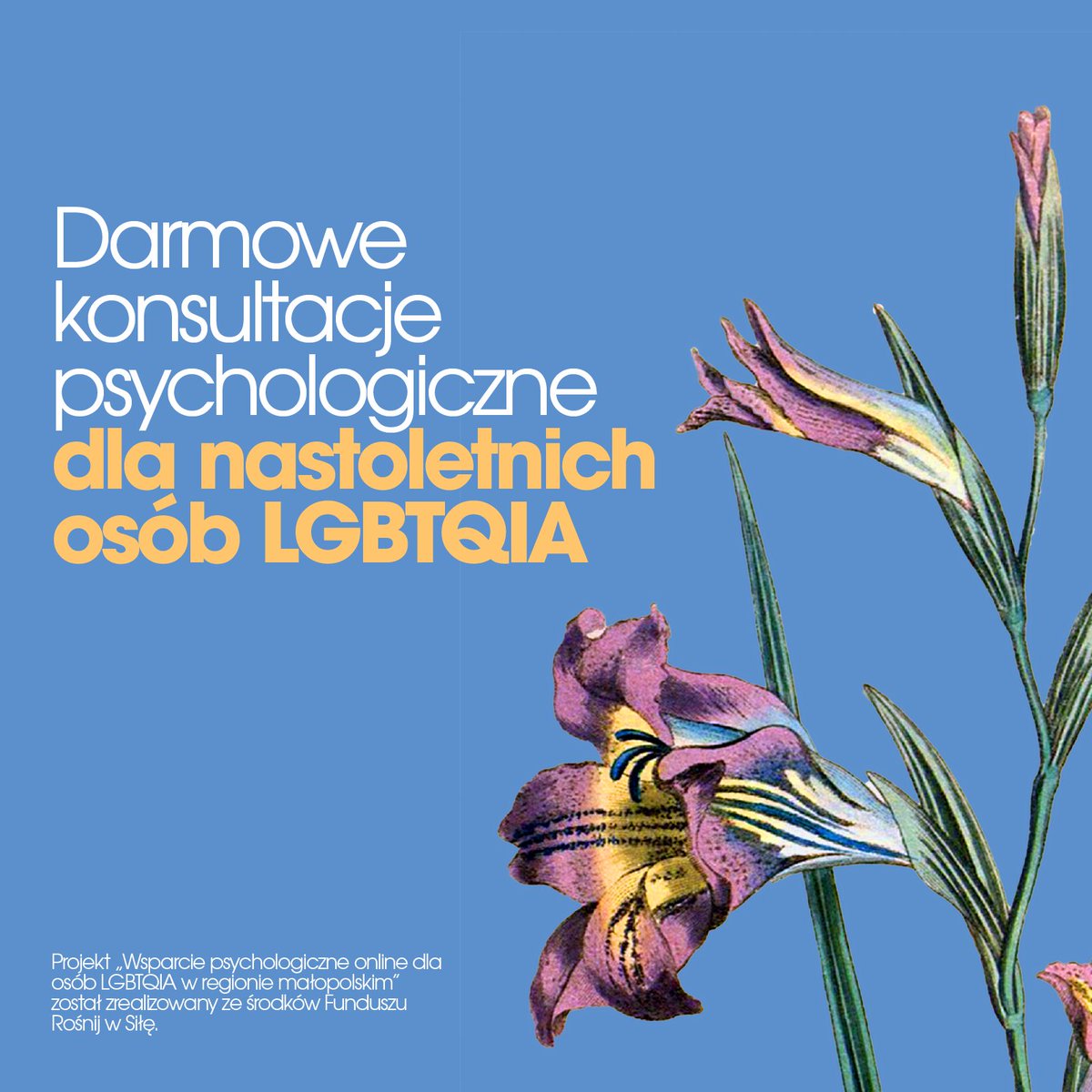 Nastał czas nadziei, ale wiemy i słyszymy, jak trudno jest, zwłaszcza młodym osobom queerowym. Jeśli mieszkasz w Małopolsce i odczuwasz potrzebę skorzystania ze wsparcia psychologicznego, zgłoś się do nas przez formularz ➡️  forms.gle/Q3KRdQpoLvXLb1…