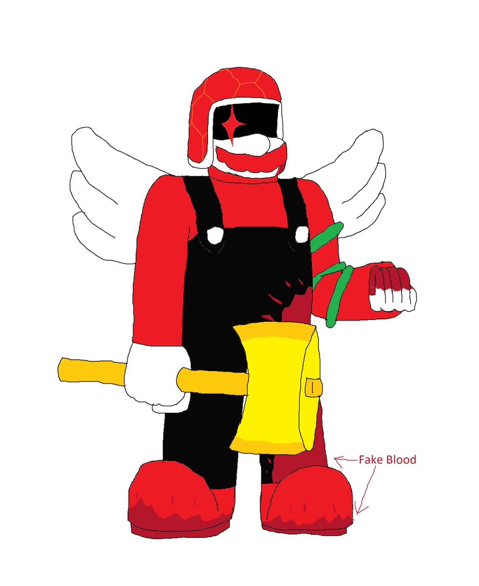 SMRO131's tweet photo. REDMARIOs spooky costume #marioexe #Mario #horrorbrew #marioexeoc #REDMARIO https://t.co/NgCvqemB0m