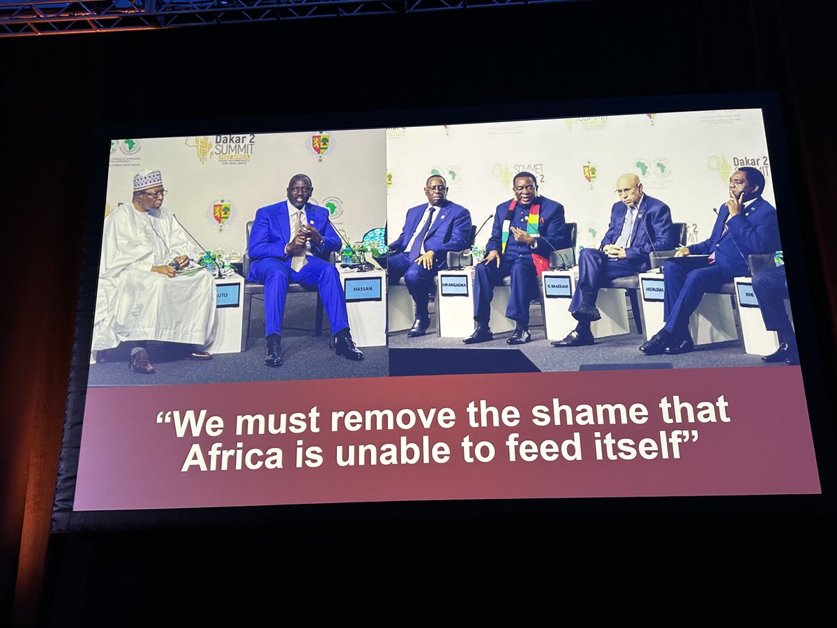 During #FoodPrize23, @AfDB_Group Pres. Akinwumi Adesina and African leaders, H.E. @SahleWorkZewde, Pres. of the Federal Democratic Republic of Ethiopia, and Vice President of Nigeria, Senator Shettima Kassim, talk about the resolve of African leaders to feed the Continent by 2027