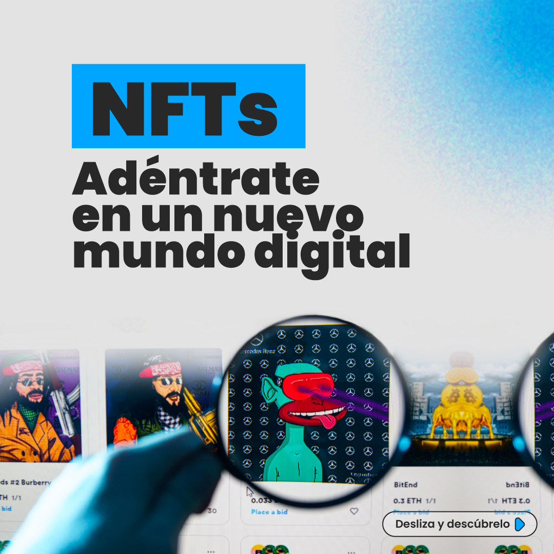 ¡Bienvenidos al fascinante mundo de los #NFTs en #HumanversumAcademy! 
Los NFTs, son activos digitales únicos, registrados y almacenados en una #cadenadebloques🔗