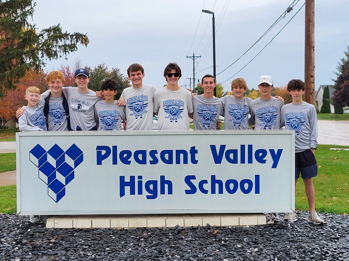 Pleasant Valley Boys Cross Country is off to the IHSAA State Cross Country Championship #SpartanNation
