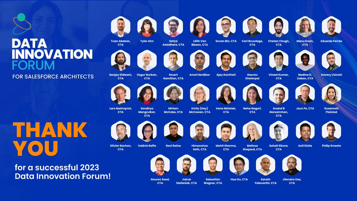 odaseva's tweet image. Thank you to everyone who attended the #DataInnovationForum for #Salesforce Architects this year! Our amazing speakers once again made this an event to remember. Replays will be available next week, stay tuned!