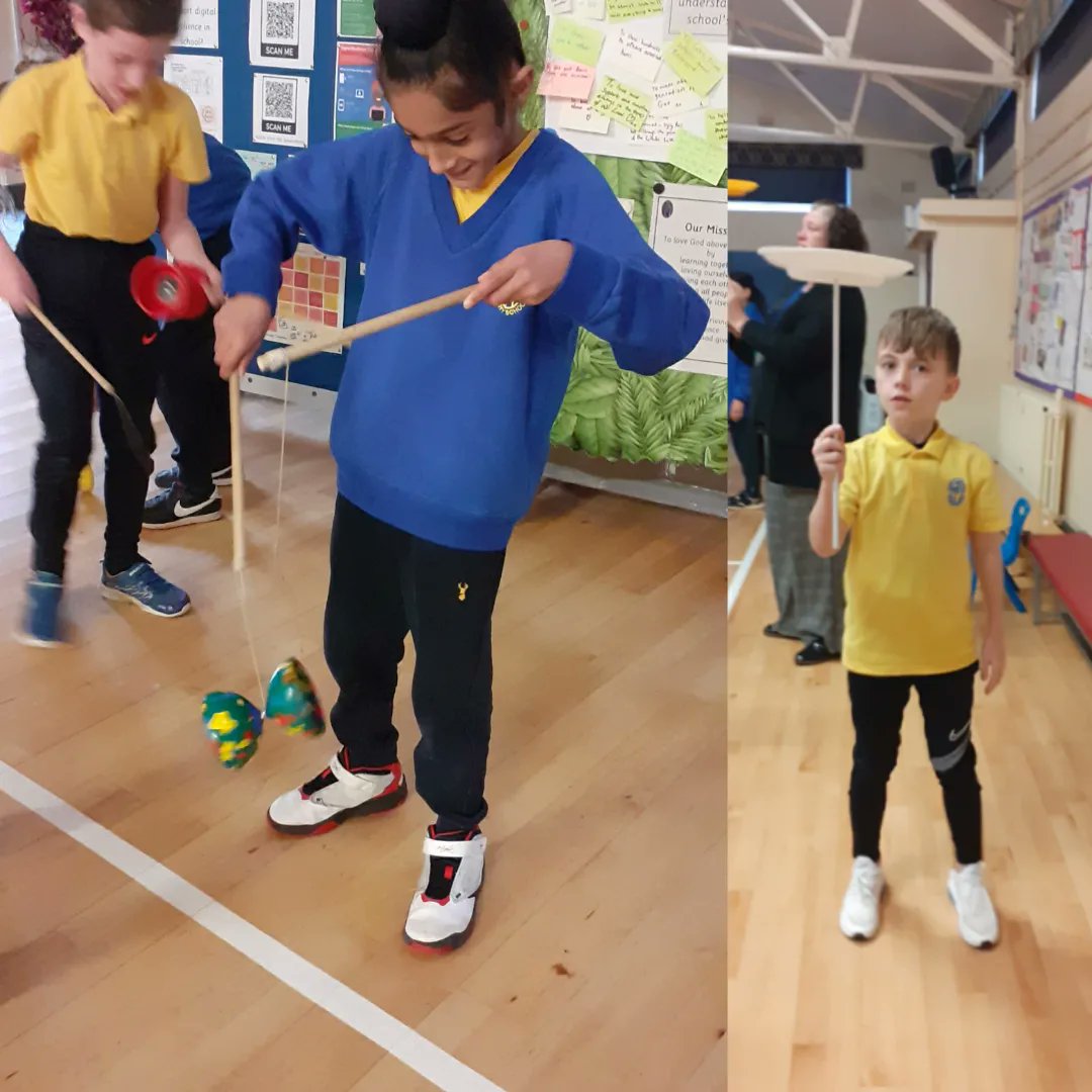ptaofstmarys's tweet photo. What a fantastic day @StMaryB17 #circusworkshop.

Great way to end #halfterm. 

Thanks to everyone whom contributes to PTA events, we are able to do #funtimes #treatdays for the children 

#circus #platespinning #diabalo #flowersticks #juggling #unicycling #catholiclife https://t.co/ThJtvMxd2M