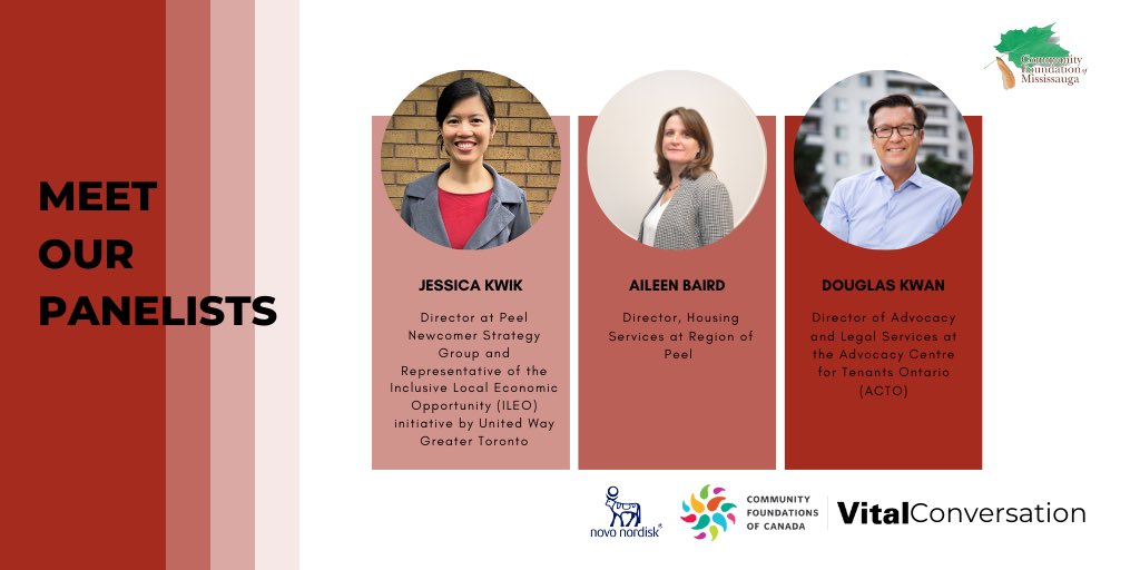 Introducing the panelists for our upcoming Vital Conversation on Affordable Housing Crisis. 
Join us as these community advocates discuss the impacts of the housing crisis on newcomers and the strategies to solve the issue. 
Registrations open on cfofm.org/vital-conversa…