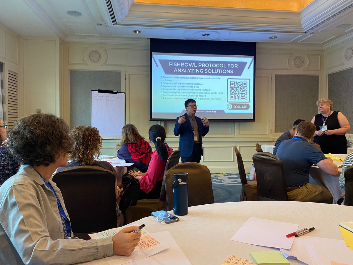 #ELC2023BKK Presenting with Suann Forester about ways to lighten teacher workload using human centered systems thinking at the EARCOS leadership conference.