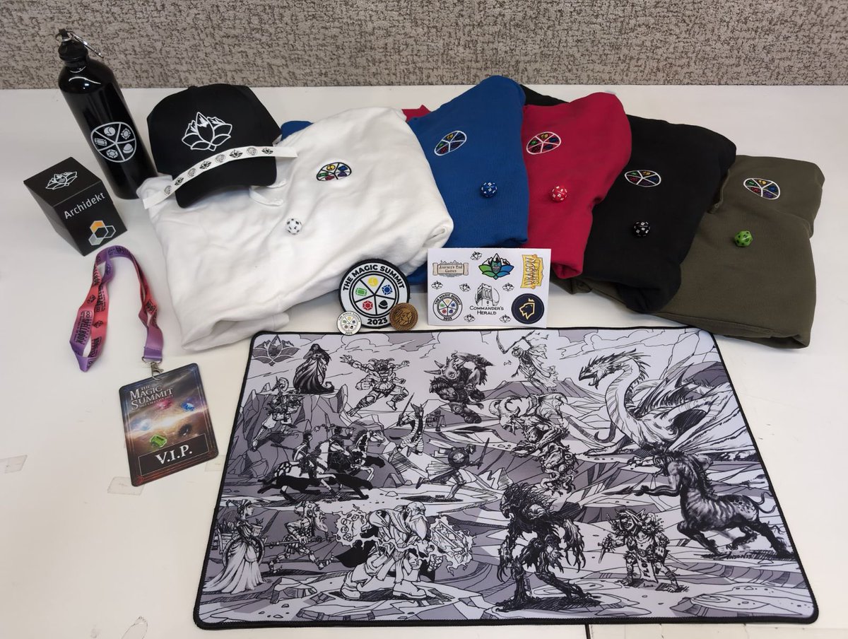 themagicsummit's tweet photo. Come join us for VIP day at the #mtgsummit
- hall of vendors, artists, and on demand to yourself
- @DragonShield_ sponsored battles with extra prizes
- private movie screening and food truck meals
- beat the traffic and get your swag and registration 
Upgrade your pass now! https://t.co/TKwMDV7Q7C