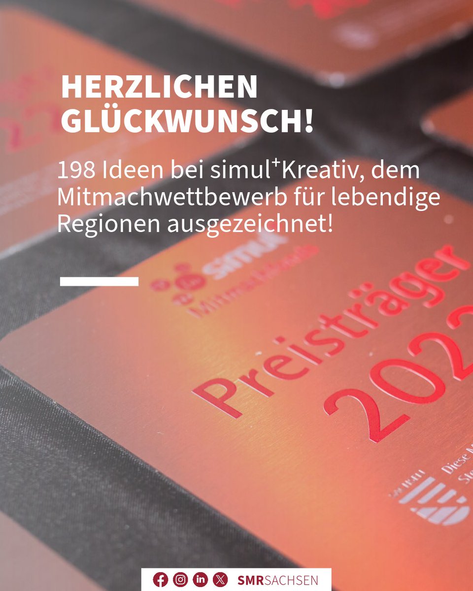 smilsachsen's tweet photo. 💝 Mega! 198 Gewinner hat Staatminister Thomas Schmidt gemeinsam mit Marko Klimann bekanntgegeben: Der Mitmachwettbewerb »simul⁺Kreativ« hat wieder tolle Projektideen in ganz Sachsen zu Tage getragen.
▶️ Schauen Sie selbst: https://t.co/LFuZWrqCzg
#simulplus https://t.co/DoHaAUB8Jg