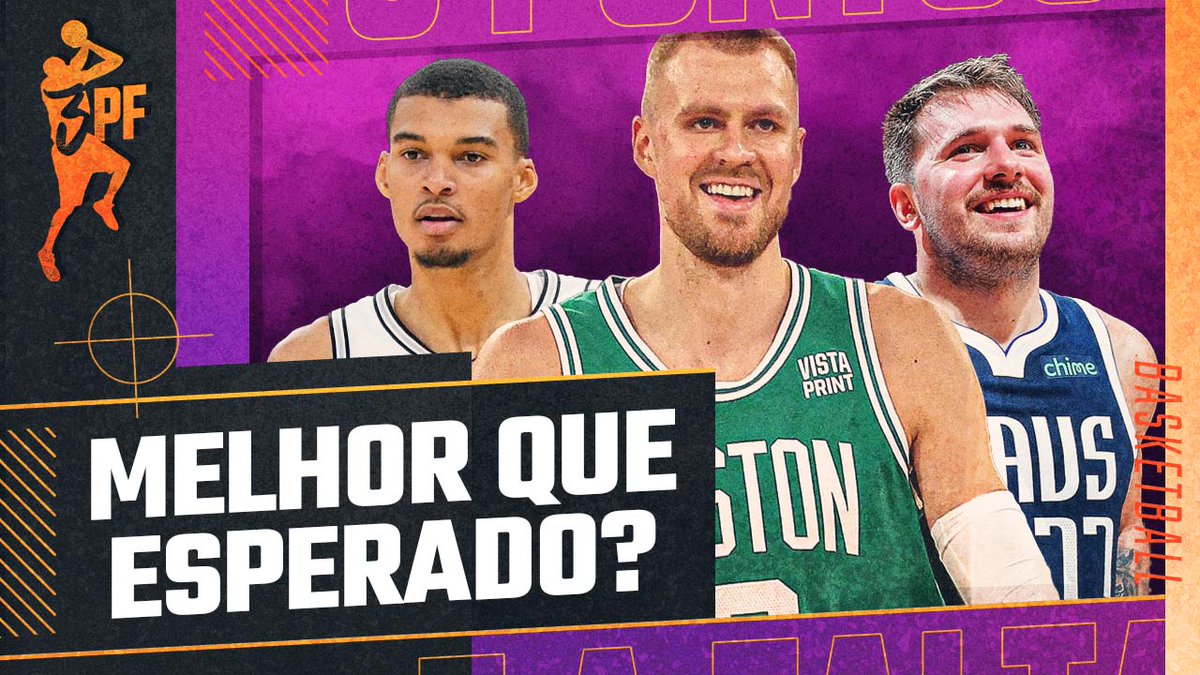 3PontosCast's tweet photo. 🚨 Tem vídeo novo no ar!

⤵️ No programa de hoje:

☘️ Porzingis brilha pelo Celtics, Doncic estraga estreia de Wembanyama e Zion retorna

🎥 Assista pelo link nos comentários! https://t.co/lxtZcuA3if