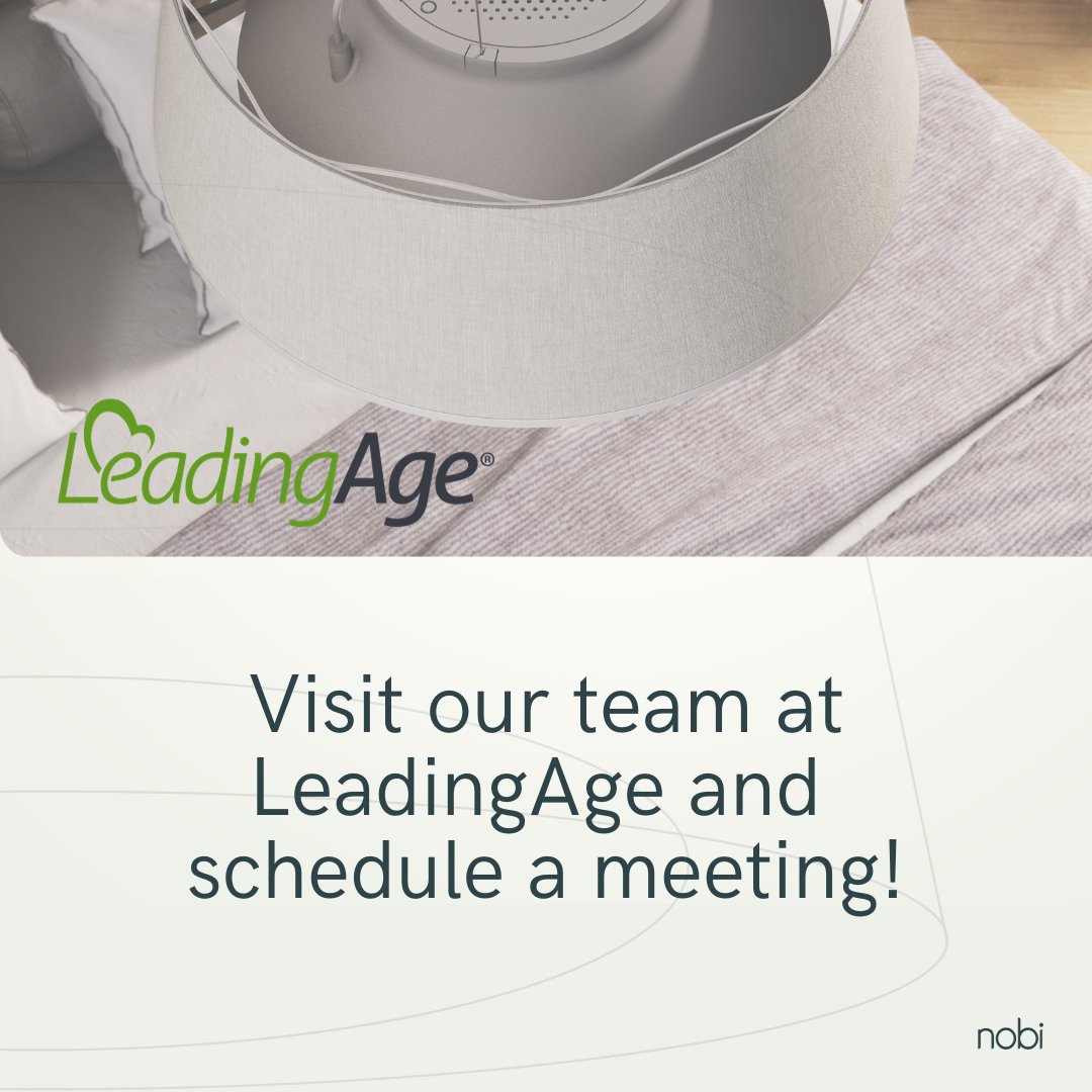 The <a href="/LeadingAge/">LeadingAge</a> Conference is in 10 days. Nobi is proud to join the discussion to create change in how our aging population is cared for.  Visit Booth 616 (South Bldg) to learn how our smart lamp achieves that:  nobi.life/en/leading-age 

#LeadingAge #AgeTech #Innovation