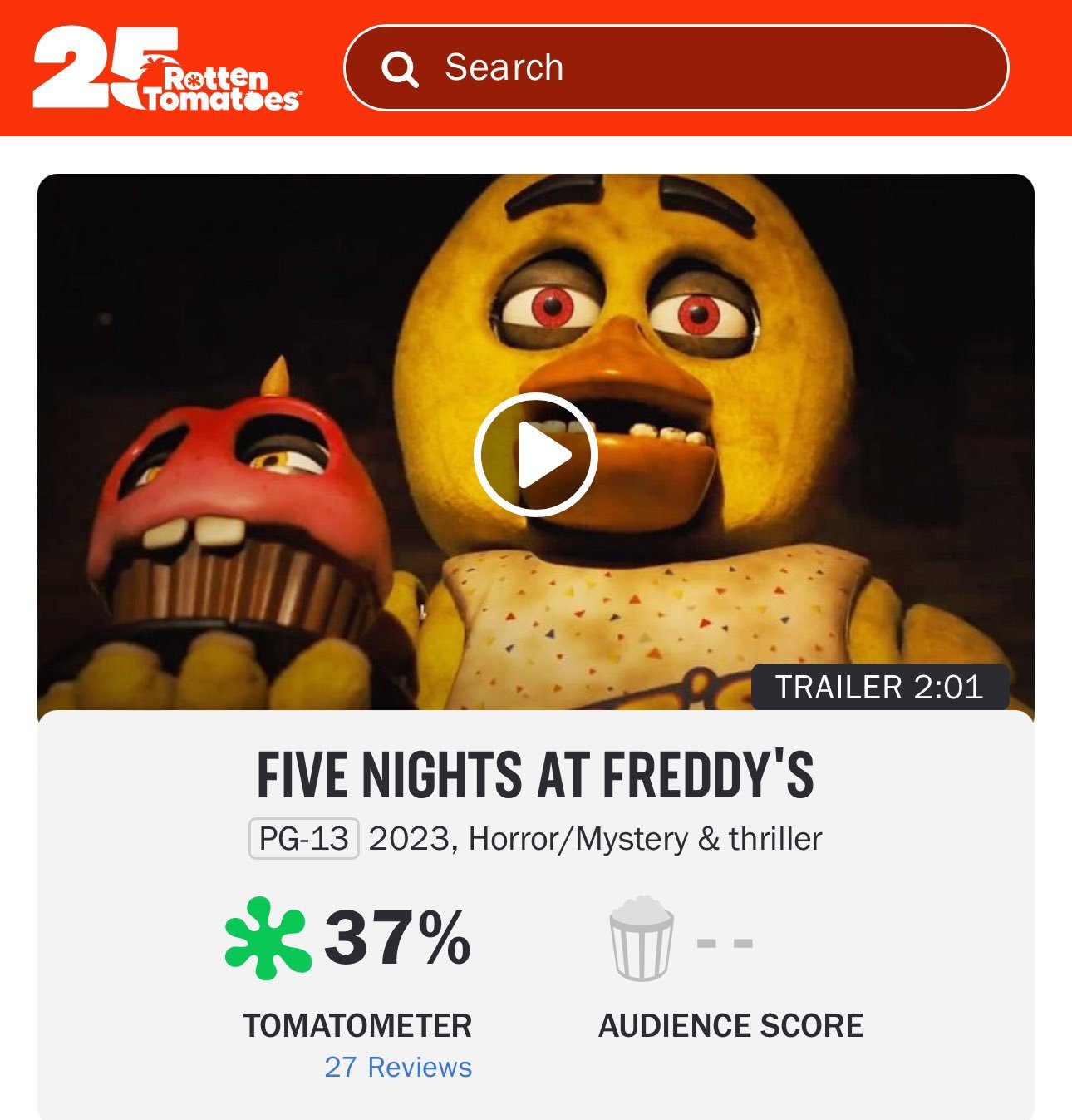 Five Nights at Freddy's - Rotten Tomatoes