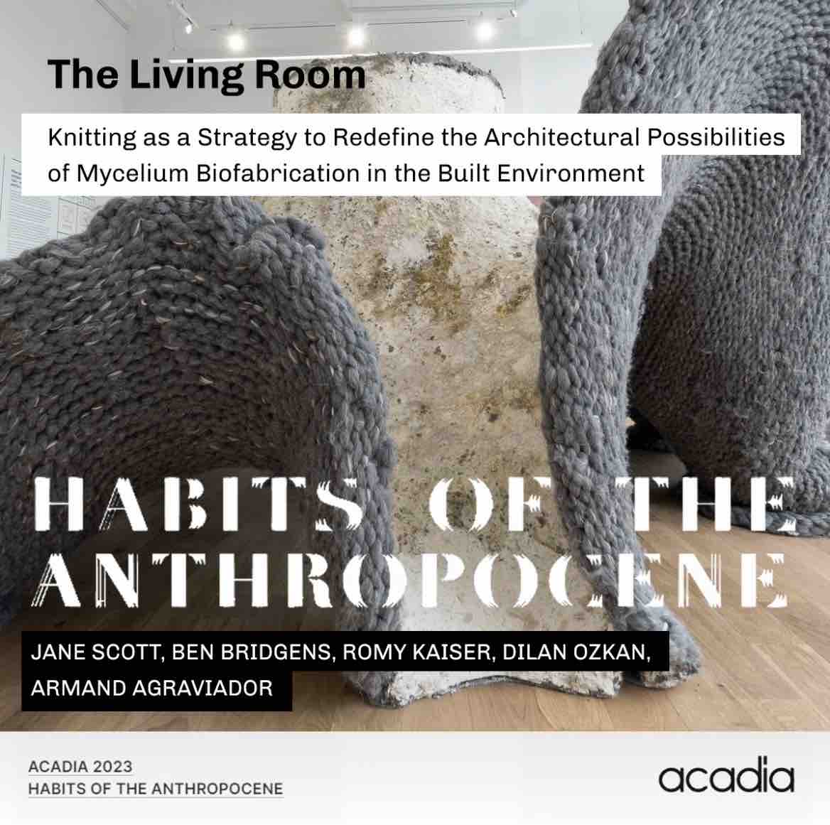 Hub for Biotechnology in the Built Environment (@bio_buildings) on Twitter photo We are excited to share about our project The Living Room! Join us 2.15 pm today (Denver, CO; GMT-6) <a href="/acadiaorg/">ACADIA.org</a> @programmableknitting @benbridgens , <a href="/romykaiser/">romykaiser</a>, <a href="/dilan70635330/">Dilan Ozkan</a> <a href="/AAgraviador/">Armand Agraviador</a> #mycelium #bioarchitecture #livingtextiles We are excited to share about our project The Living Room! Join us 2.15 pm today (Denver, CO; GMT-6) <a href="/acadiaorg/">ACADIA.org</a> @programmableknitting @benbridgens , <a href="/romykaiser/">romykaiser</a>, <a href="/dilan70635330/">Dilan Ozkan</a> <a href="/AAgraviador/">Armand Agraviador</a> #mycelium #bioarchitecture #livingtextiles