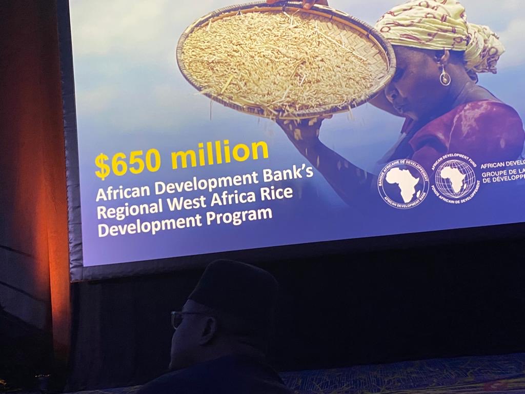 During #FoodPrize23, @AfDB_Group Pres. Adesina spoke about the ambitious regional operation, Regional West Africa Rice Development (REWARD) program to help 15 African countries reach rice self-sufficiency undergoing RO prioritization before board approval. ⁦@beth_dunford⁩