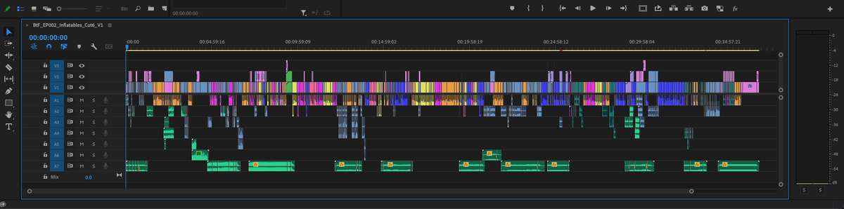FurryFilmmaker's tweet photo. This is my final editing timeline for the Inflatables episode of #BeyondTheFandom https://t.co/Dd1mYr7sIq